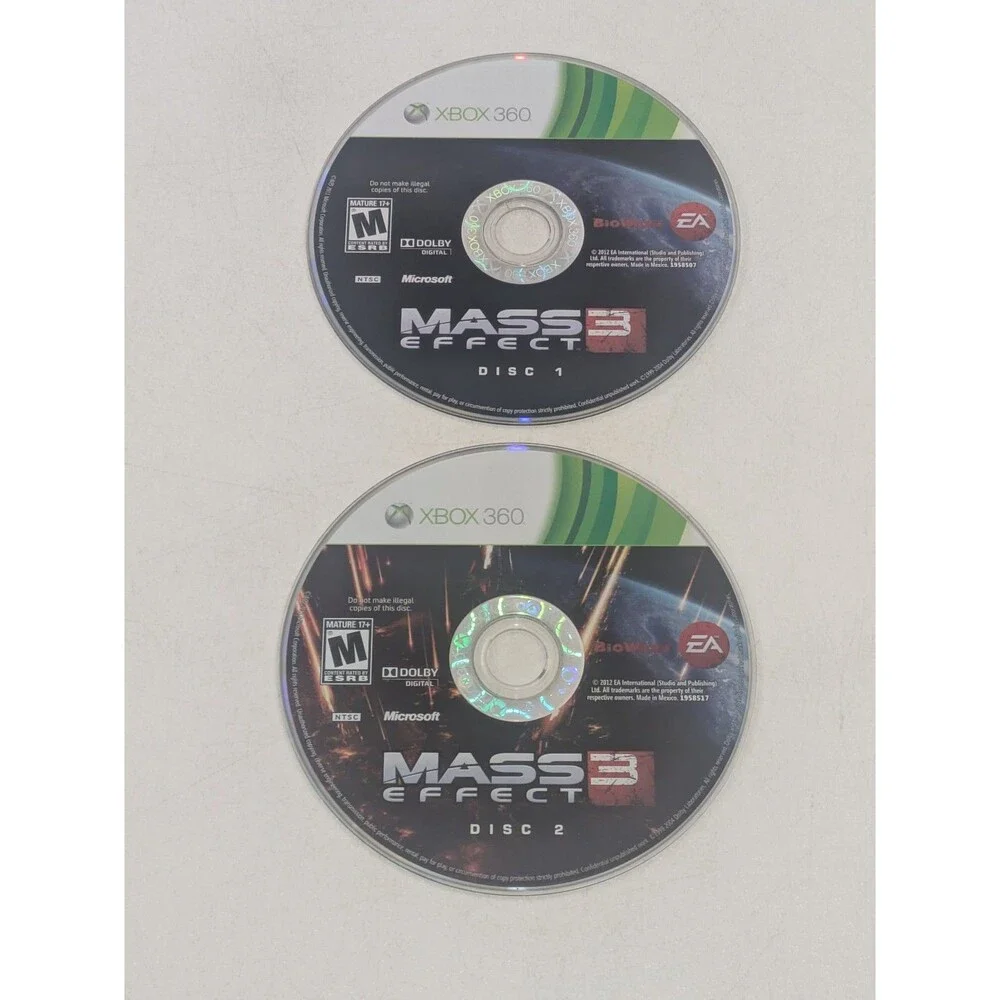 Mass Effect‎ 3 (Microsoft Xbox 360, 2012) 2-Disc Set