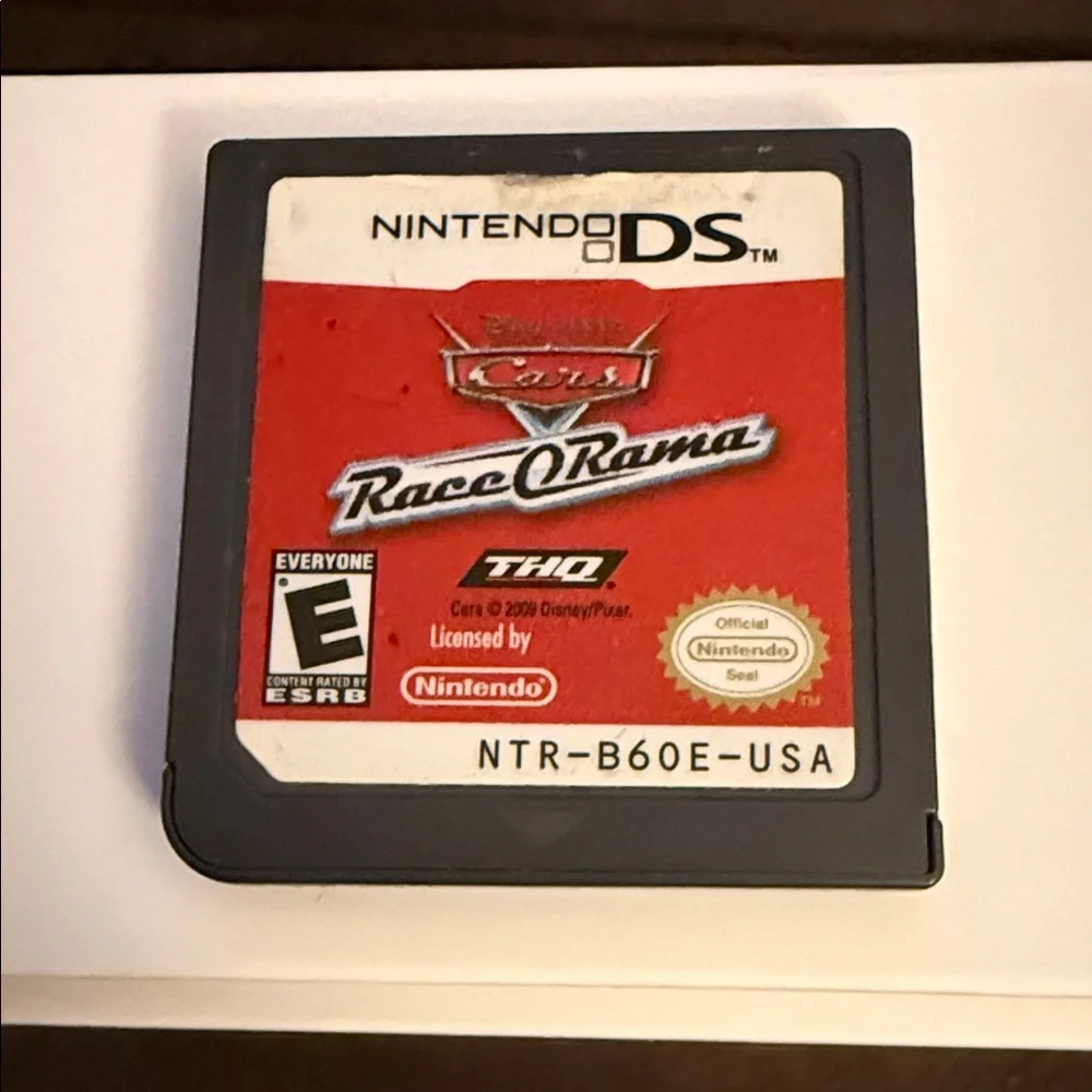 Nintendo DS Cars Race-O-Rama Game - Red and Gray No case