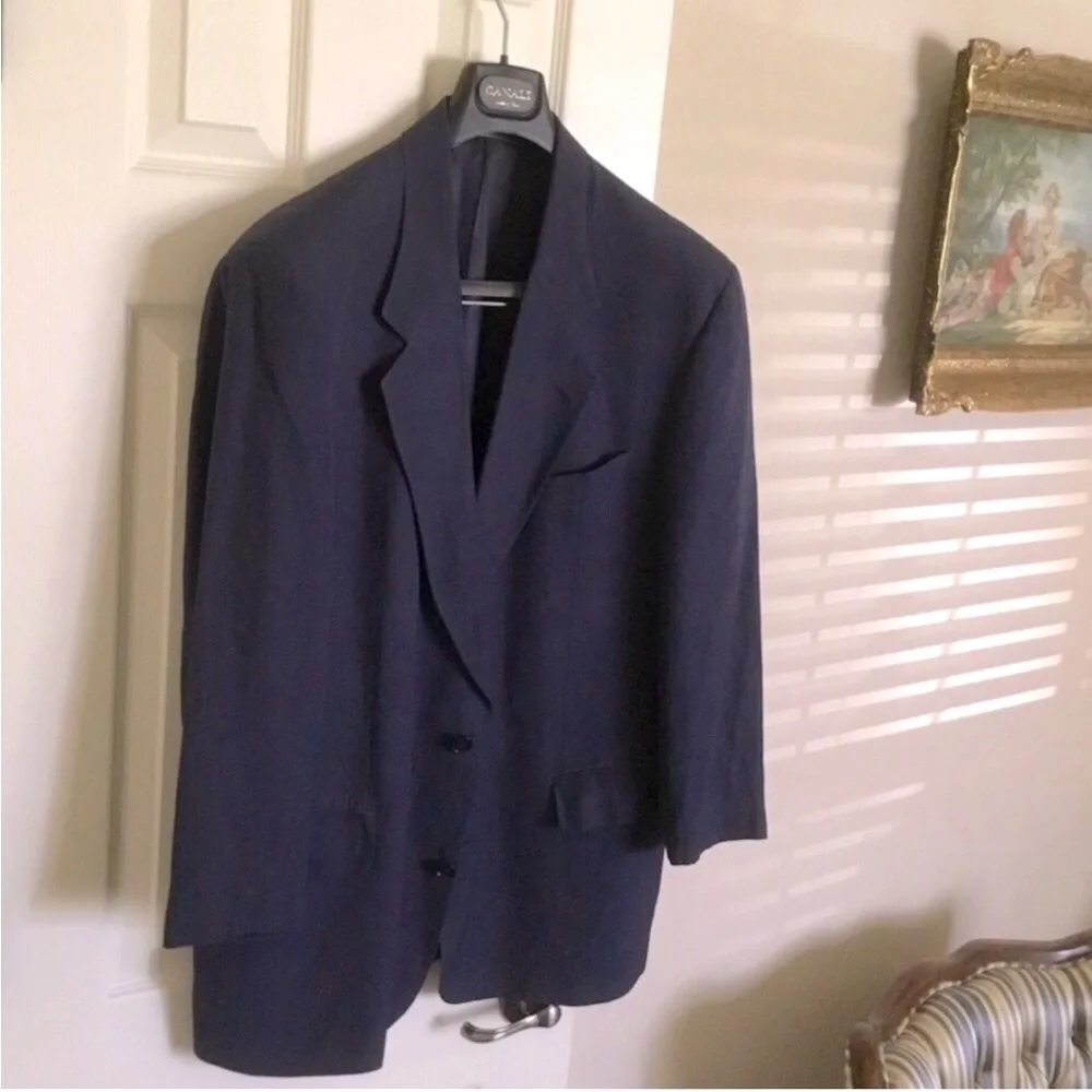 Designer BOSS Hugo Boss Men's Blazer Jacket Silk Linen blend Single Breasted