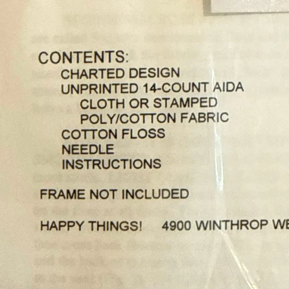 Happy Things Cross Stitch Kit • “Golf Is a Game” • 1998 • Sealed