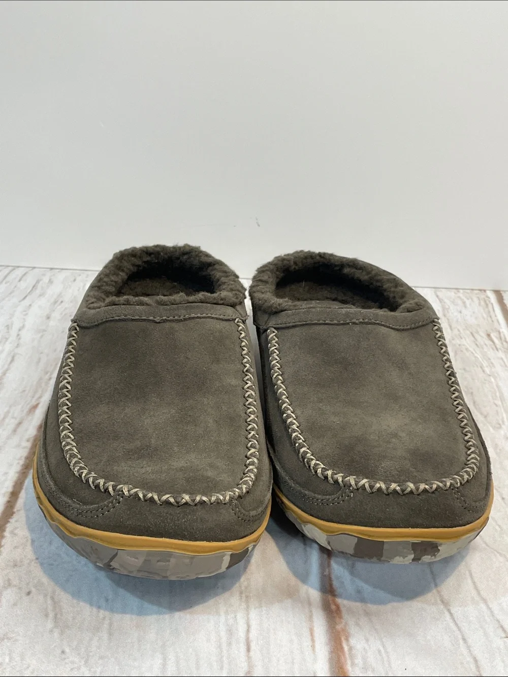 L.L. Bean grey suede