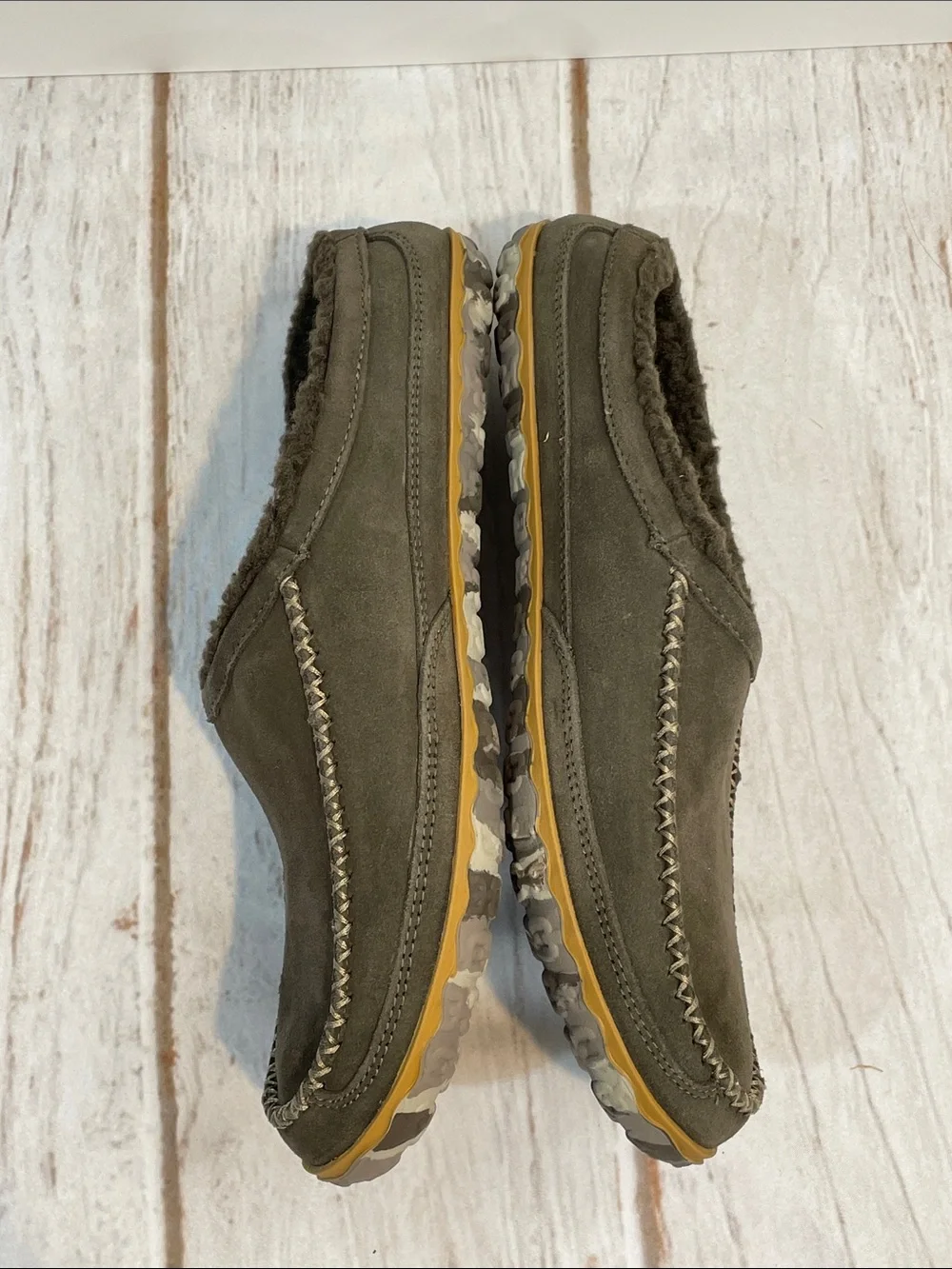 L.L. Bean grey suede