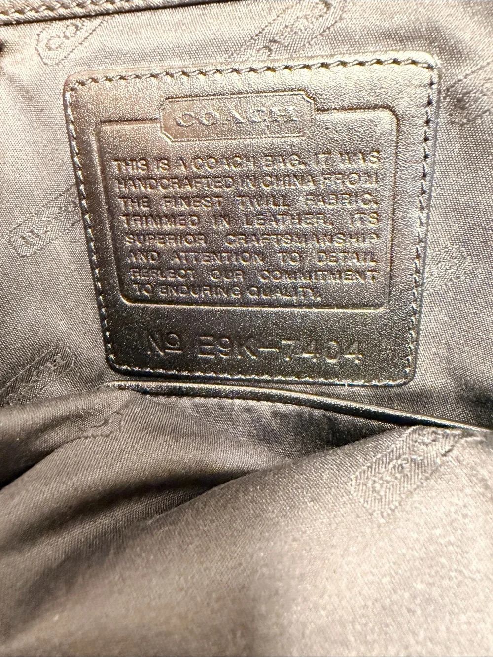 Coach compact backpack