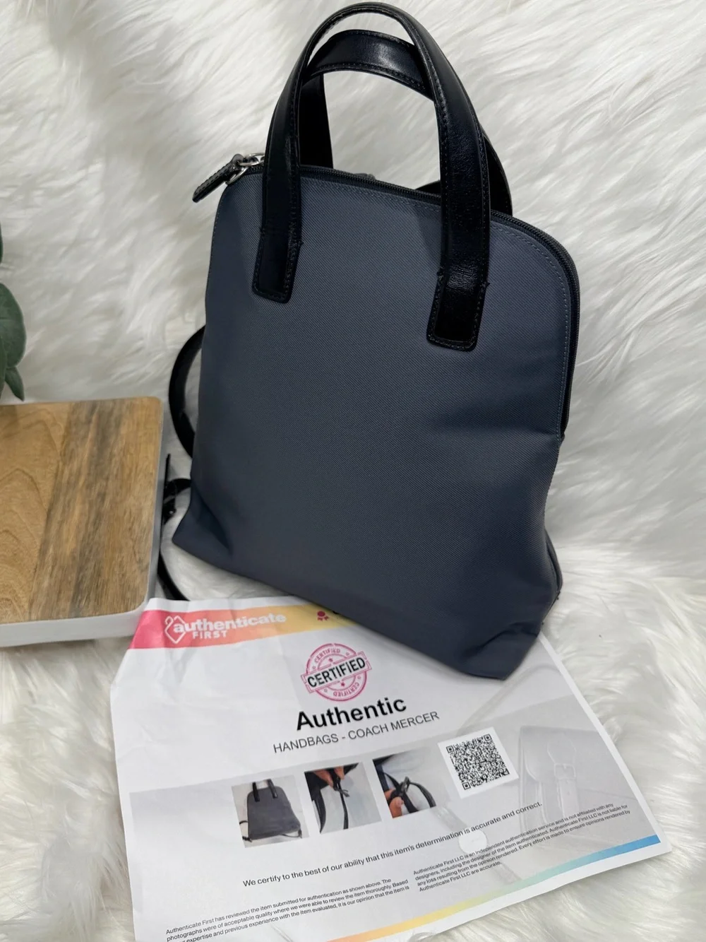 Coach compact backpack