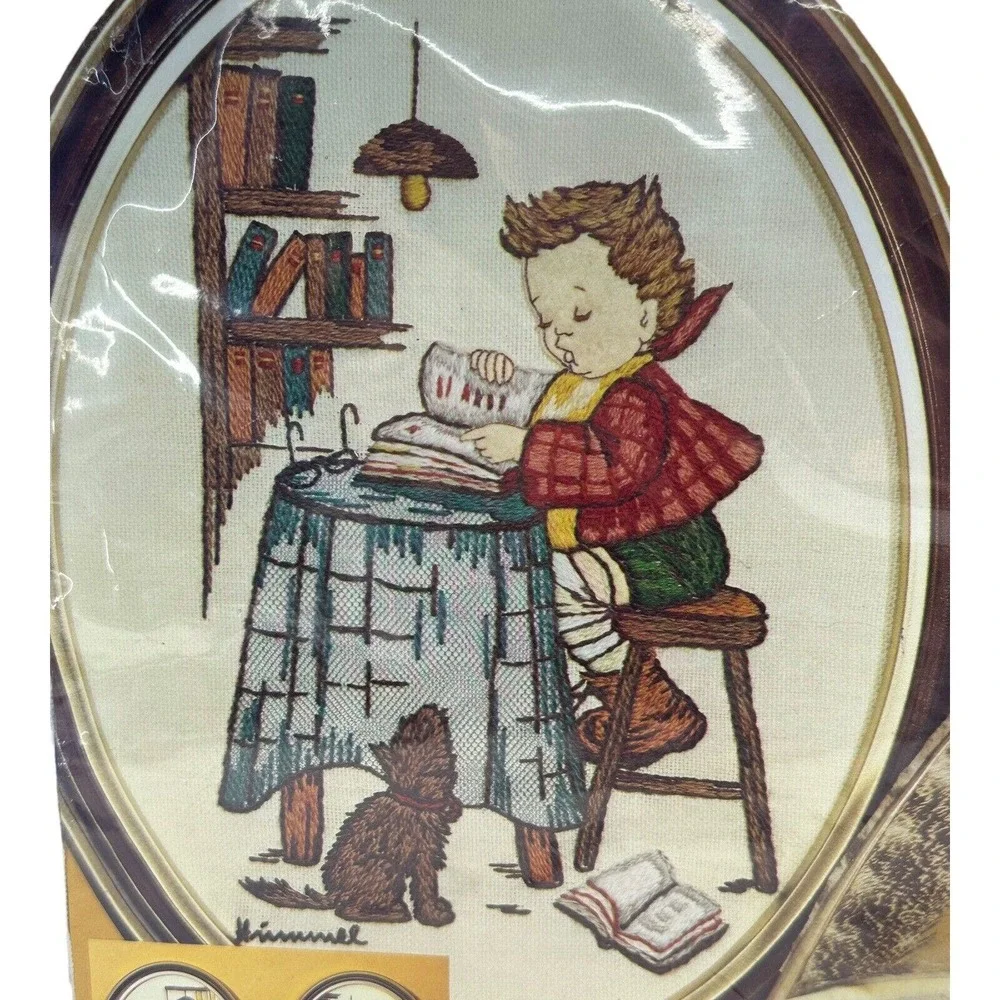 1978 Paragon Needlecraft‎ Crewel Kit #0770 Hummel Book Lore 9