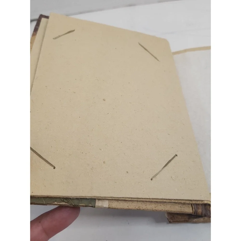 Boho Natural Leaf Photo Album Unused Thick Page Scrapbook Tribal Indigenous Art‎