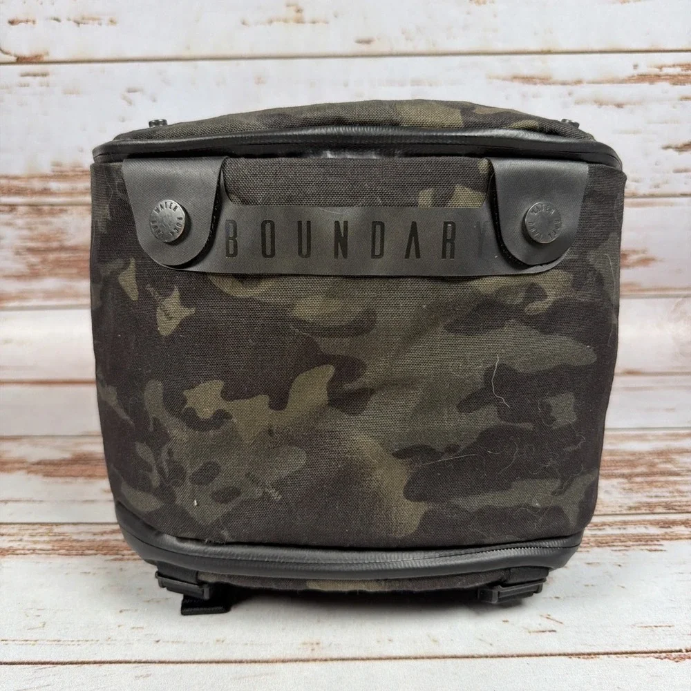 Boundary Supply Camo Camera Bag Expandable Padded Modular Tech Insert 9x7.5