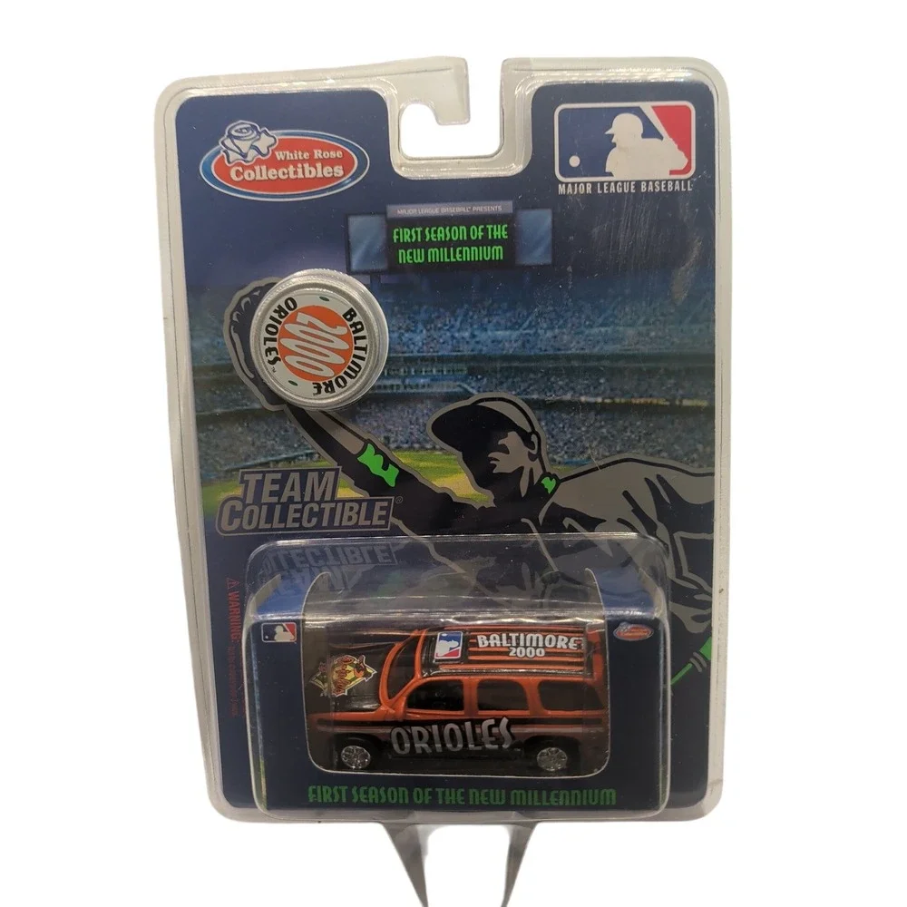 White Rose Collectibles MLB Baltimore Orioles Orange SUV Die-Cast Coin 2000 New