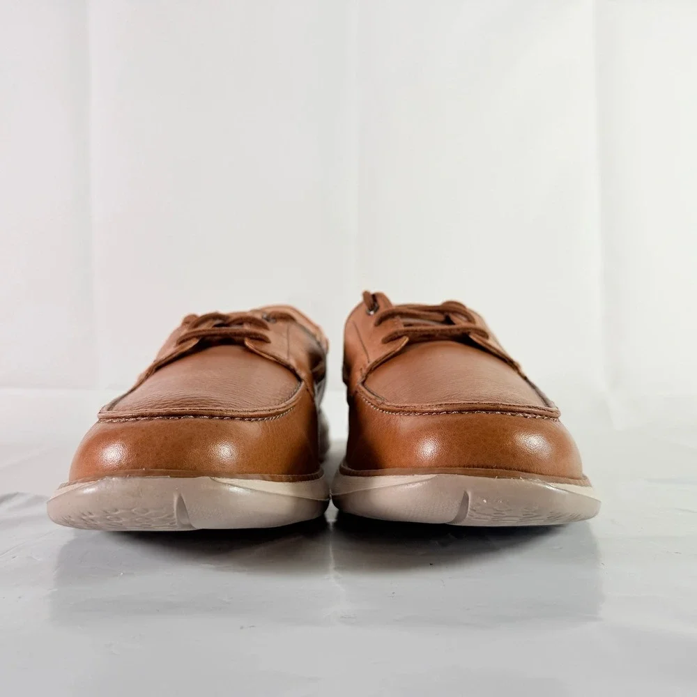 Clarks Un Pilot Lace Tan Leather Men's Boat Shoes Size 11‎ M NWB