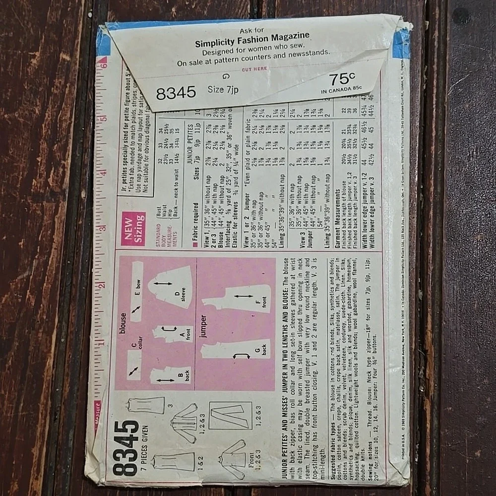 Simplicity 8345 1960
