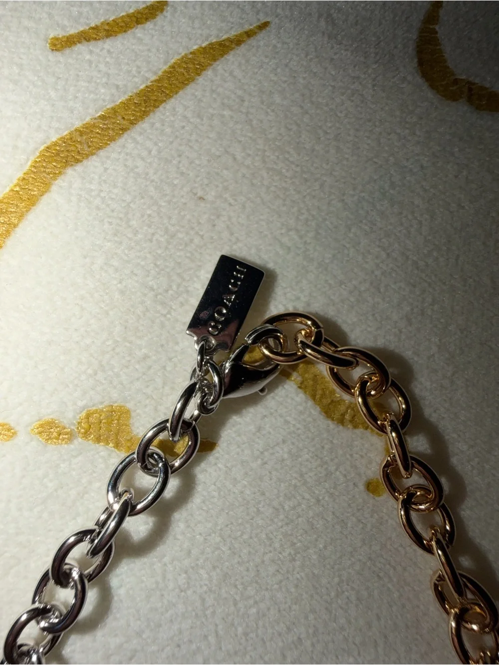 Coach chain bracelet