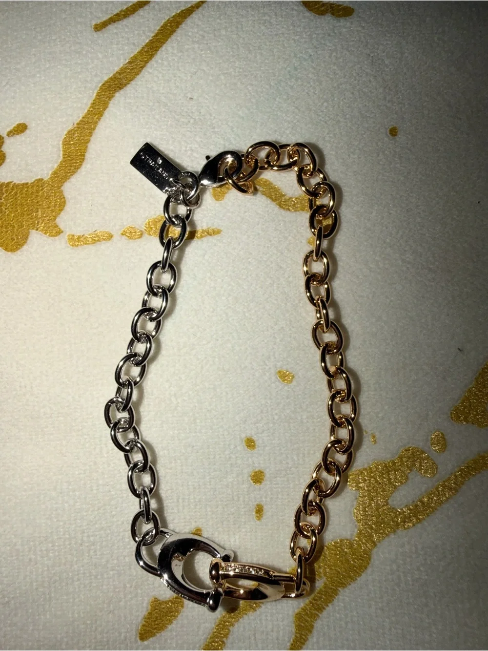 Coach chain bracelet