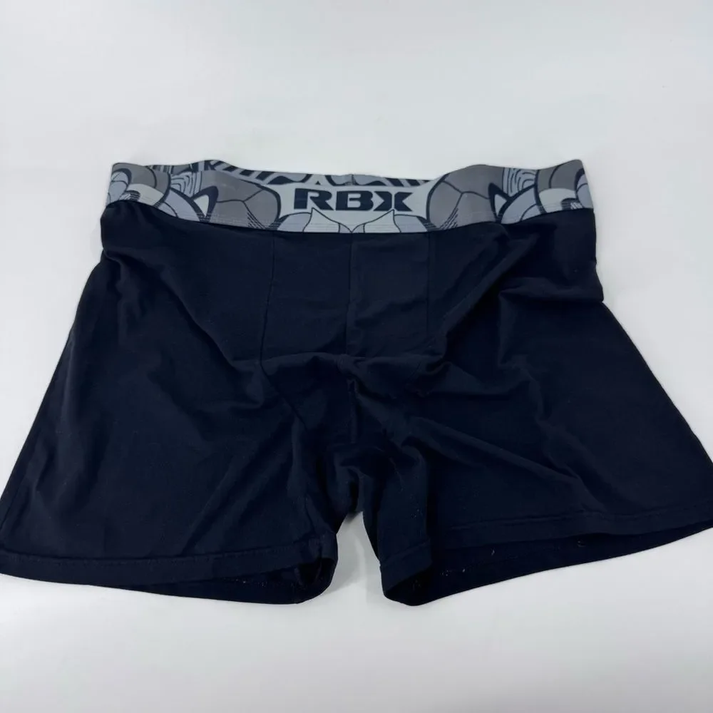 RBX Black and Gray Boxer Briefs‎ Athletic Fit