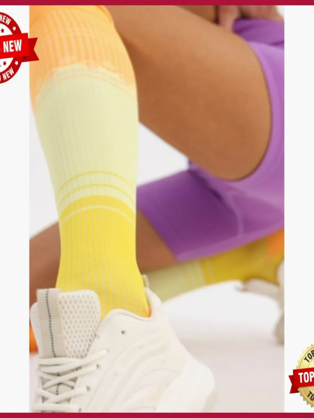 3 Pairs Compression Socks 20-30mmHg Knee-High for Running Travel