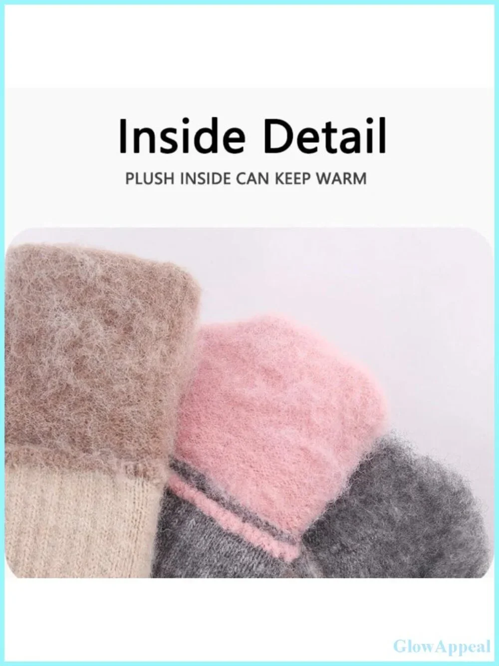 Women's Knit Winter Gloves Touchscreen Thermal Texting Gloves