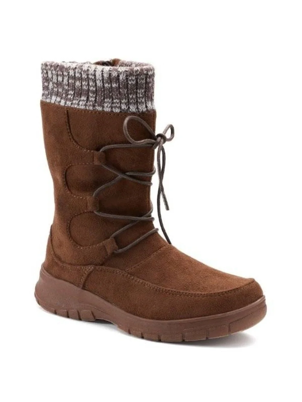 Itasca Winter Boots 9 Womens Brown Water Resistant Suede Zip Up Round Toe Diedre