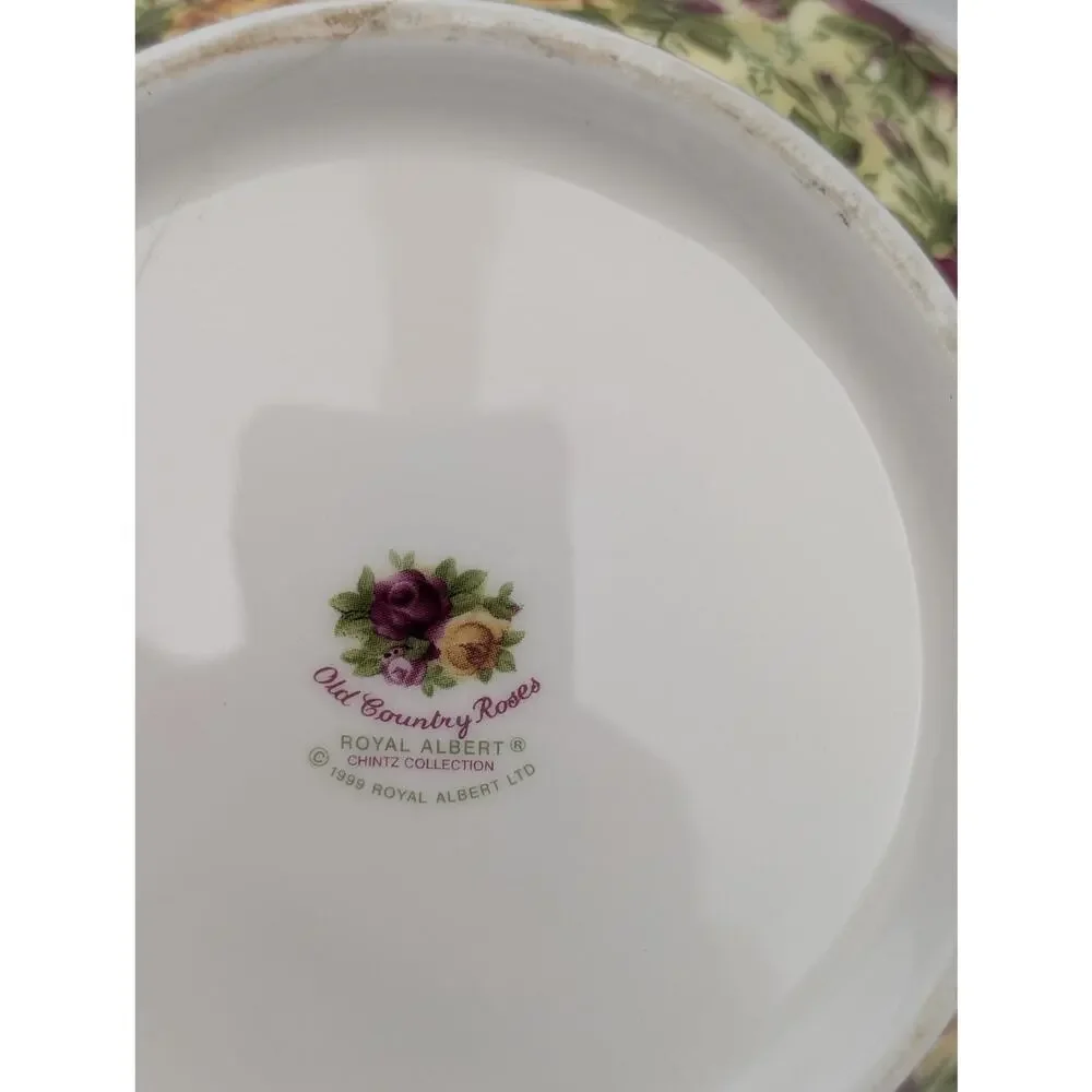 Royal Albert Old Country Roses Chintz Teapot 1999 Bone China Floral