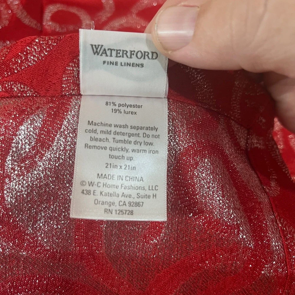 Waterford Fine Linens machine parties blend