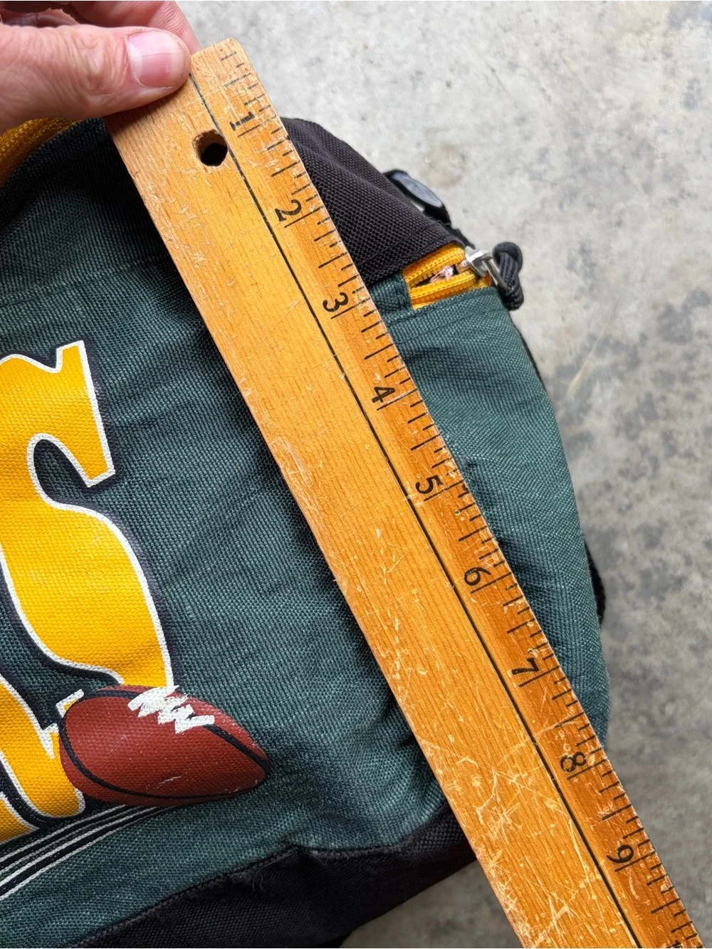 Vintage 90s Green Bay Packers NFL Football Gym Bag
