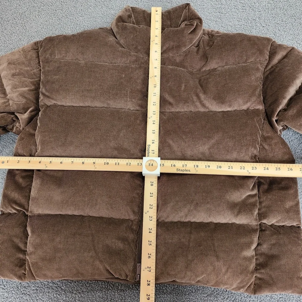 Mens Size XL Jordan Flight Down Corduroy Puffer Jacket Full Zip Brown HV0536-237
