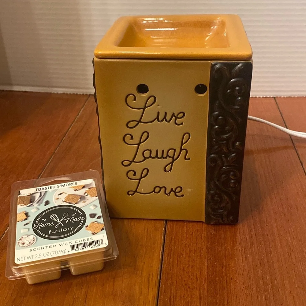 Live Laugh Love ceramic electric wax warmer works