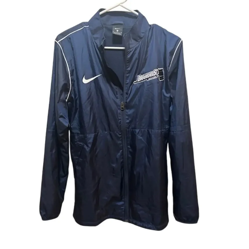 Nike Brandeis University Soccer Windbreaker Jacket Full Zipper Coat Men's Medium