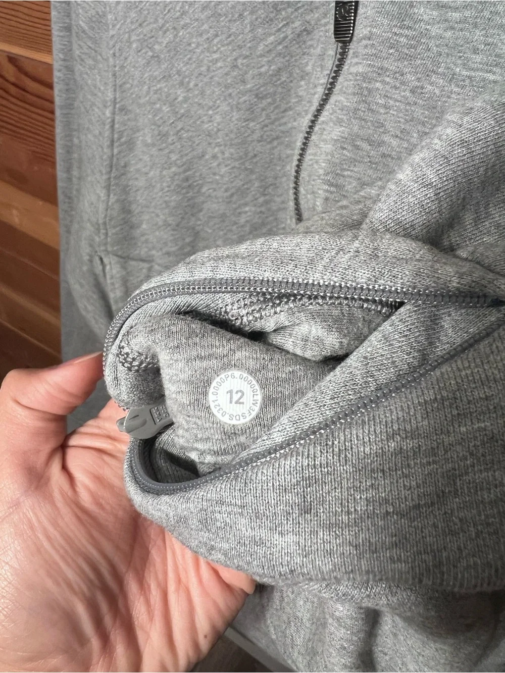 Lululemon Womens Scuba Light Gray Full Zip-Up Hoodie Jacket