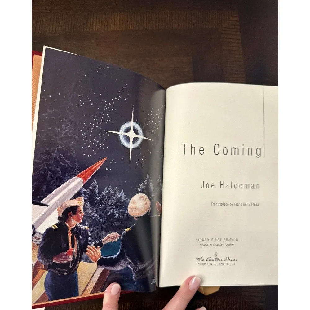 Signed Easton Press The Coming Joe Haldeman 1st Ed Leather #164/1050‎ COA