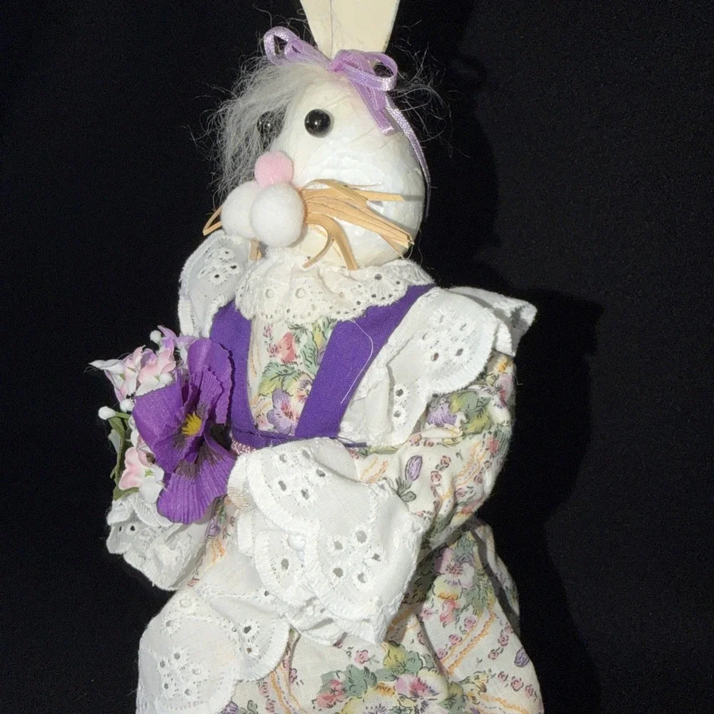 Vintage Easter Bunny Figurine 12