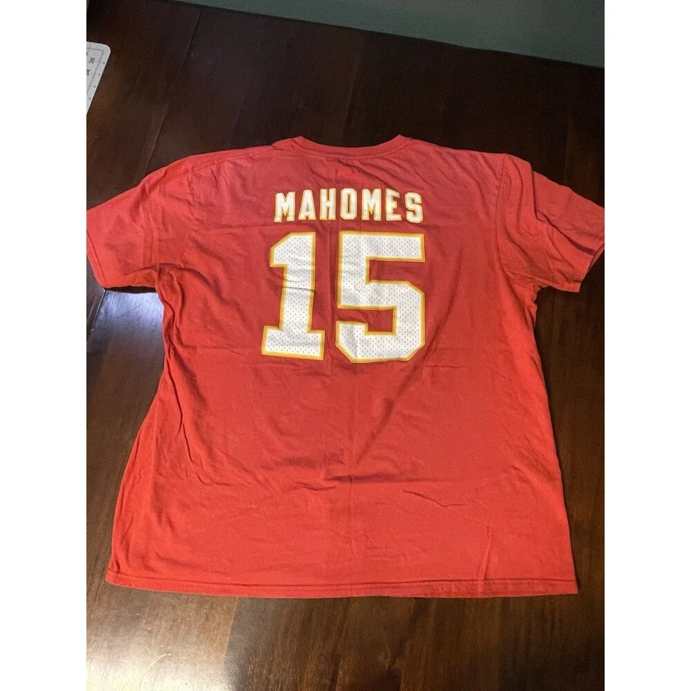 Fanatics Kansas City Chiefs Patrick Mahomes #15 NFL Red Shirt Men's XL