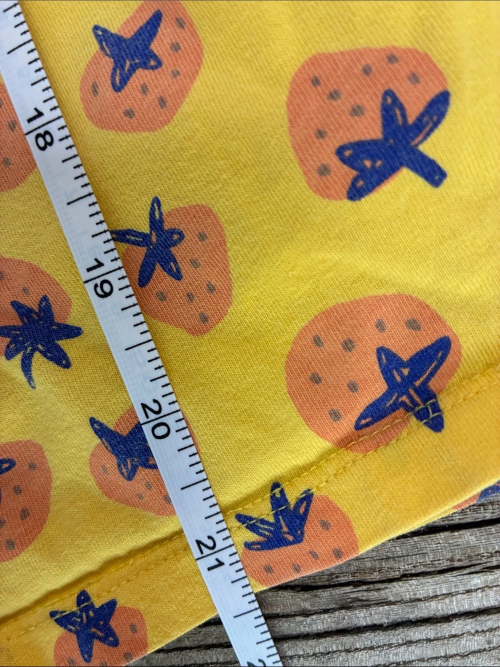 Tea Collection Girls Yellow Strawberry Short Sleeve Cotton Twirl Dress Size‎ 6