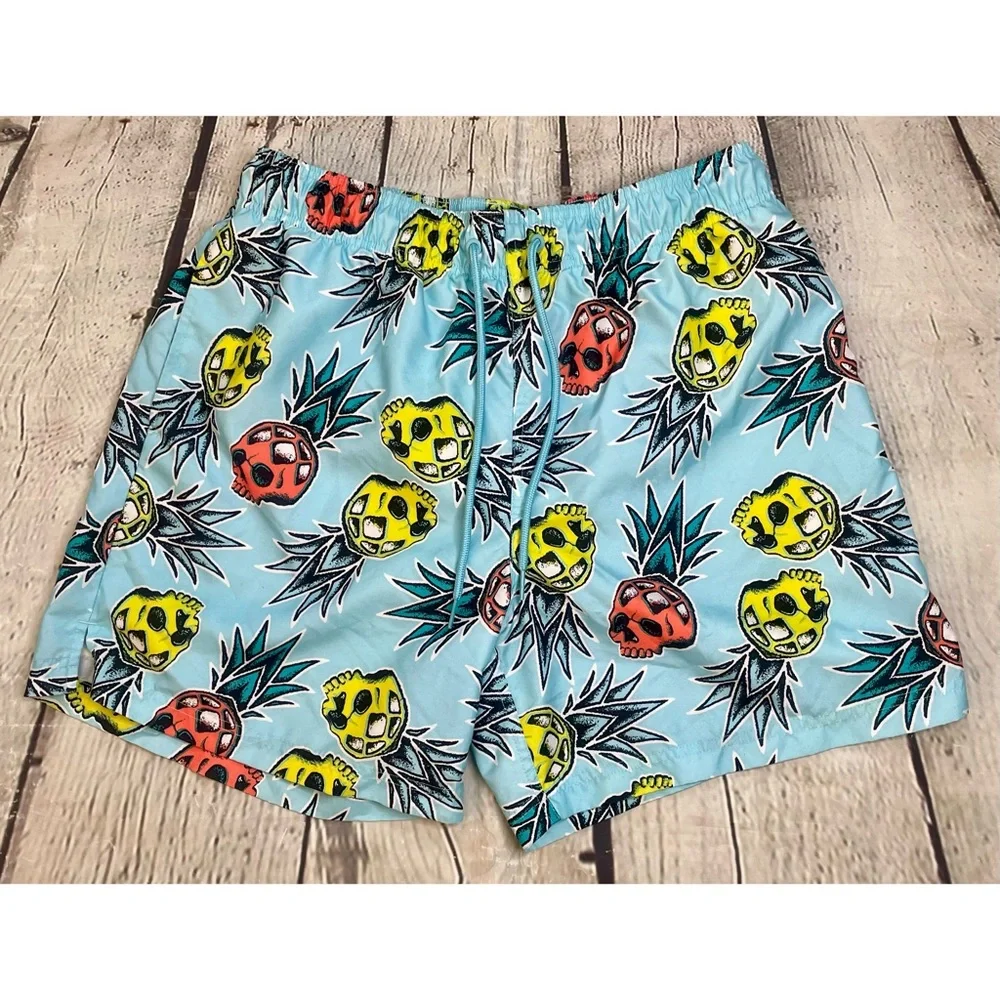 Men’s George Skull Pineapple Swim Trunks