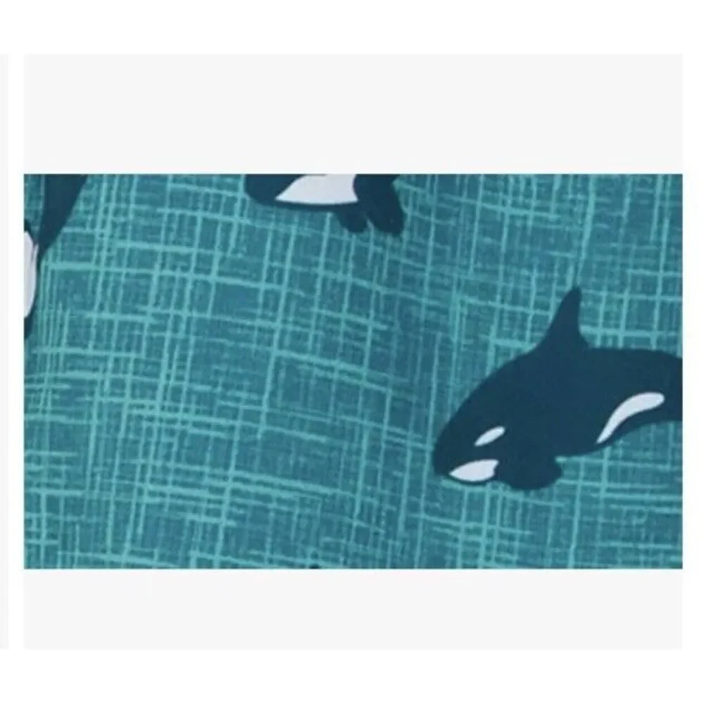 New $46 Eddie Bauer Volley Swim Trunks Shorts Men Green Orca Lined EMS4384 Large