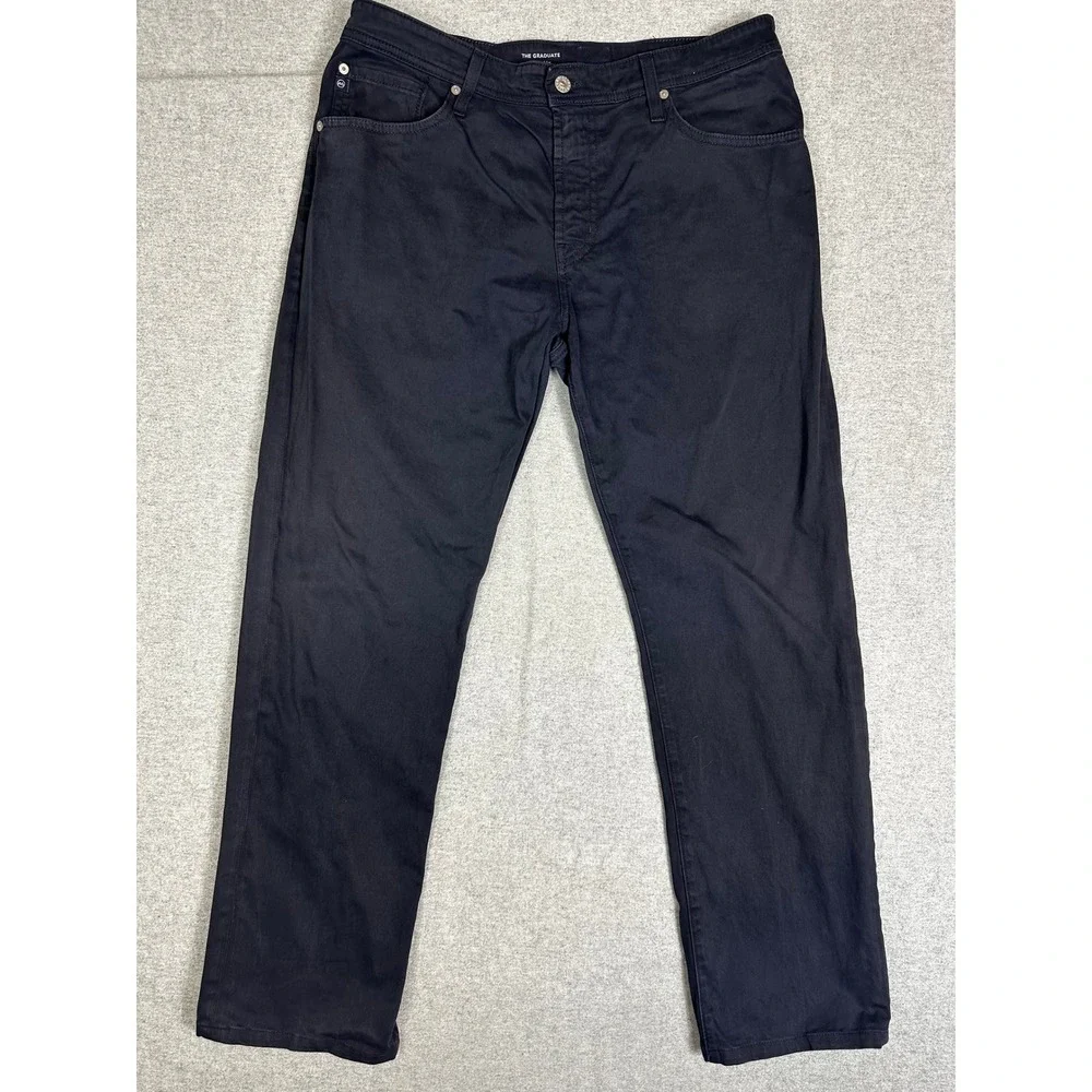 AG Adriano Goldshmied The Graduate Pants 36x32 (34X29) Tailored‎ Leg Navy Blue