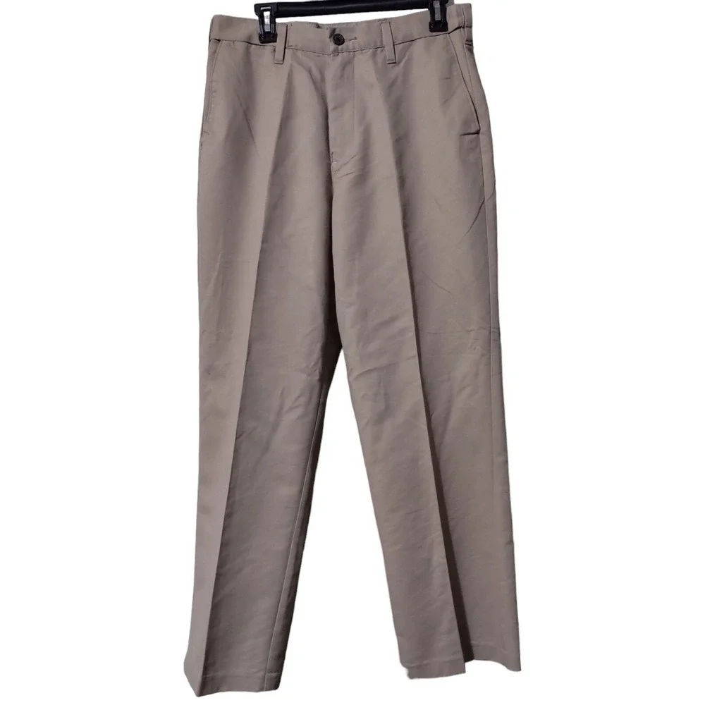 Dockers Pants Men's Size 30x30 Beige Irregular Classic Fit Flat Front‎ Stretch