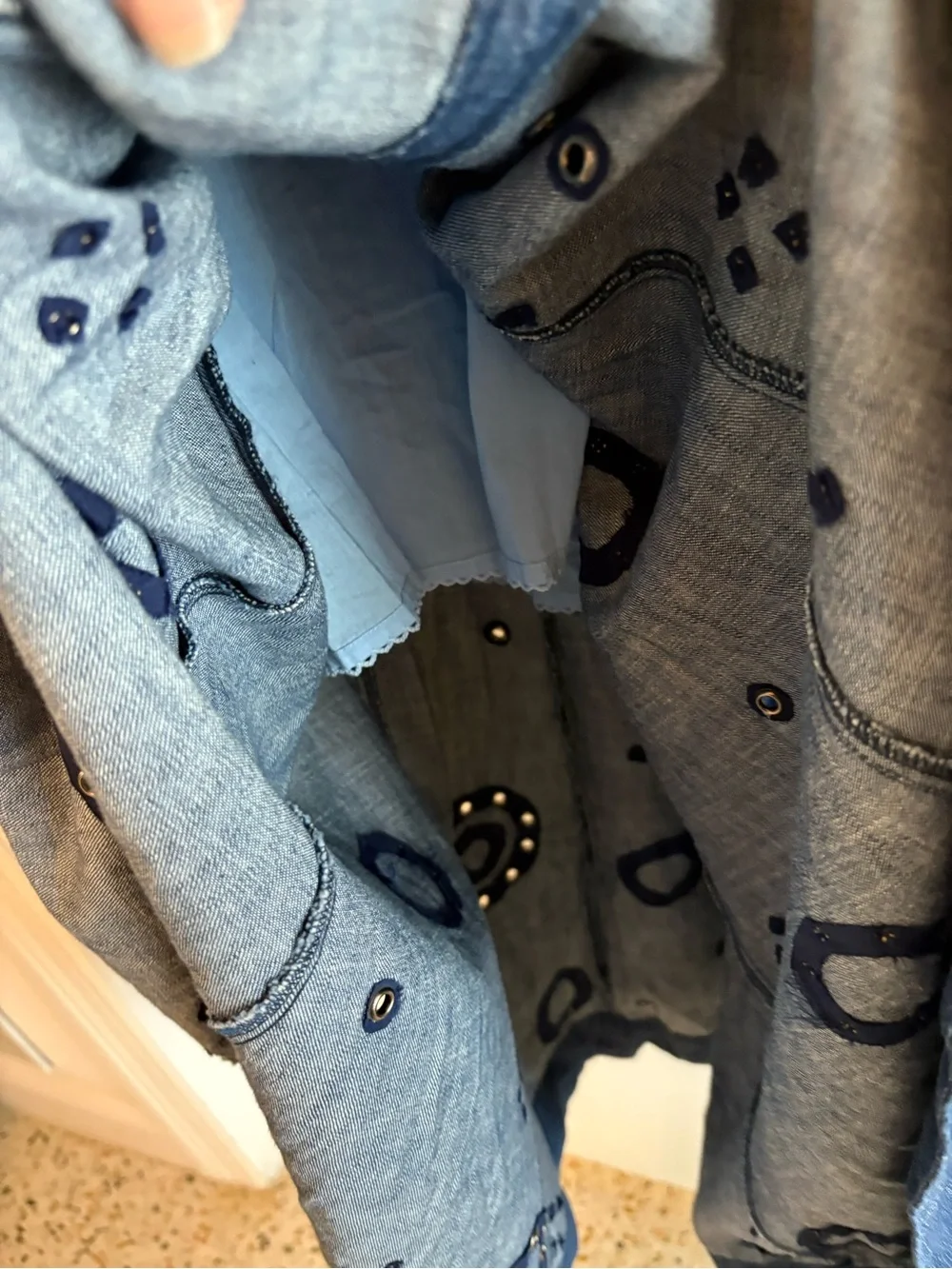 Anthropologie midi denim