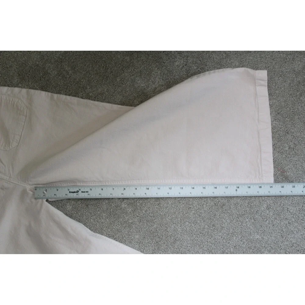 Point Sur J.Crew Wide Leg Crop Pants Pale Pink‎ High Rise Patch Pocket Size 28