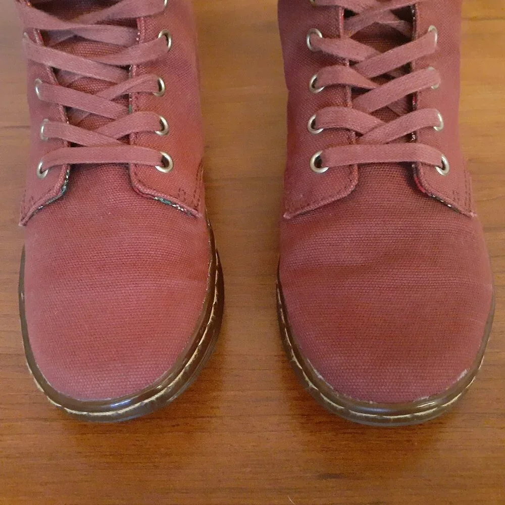 Dr. Martens Stratford Canvas Plaid Lined Boots