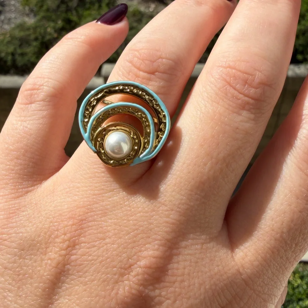 Anthropologie gold elegant accent