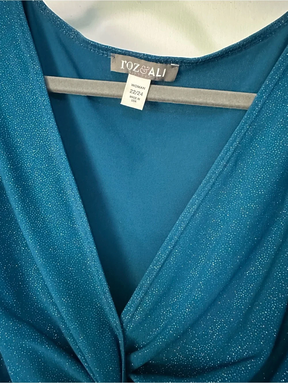 Roz & Ali teal sleeveless