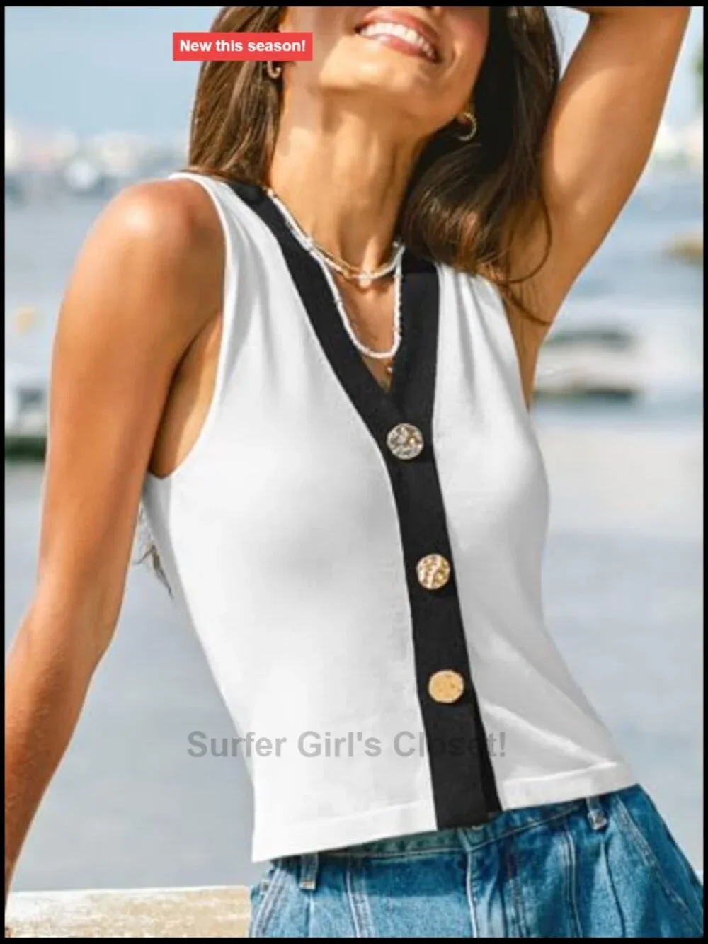 N/A knit vest