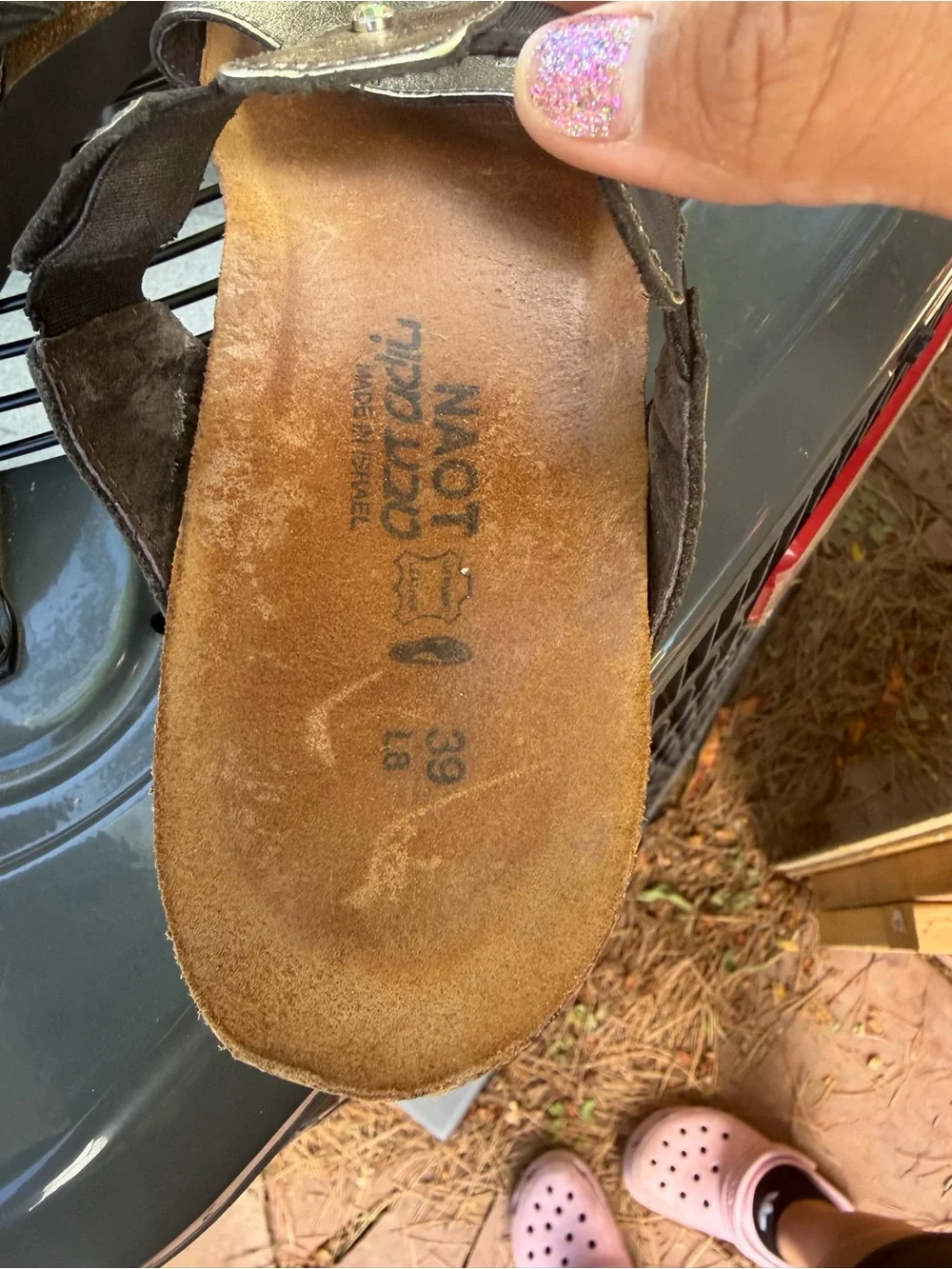 Naot slide sandals
