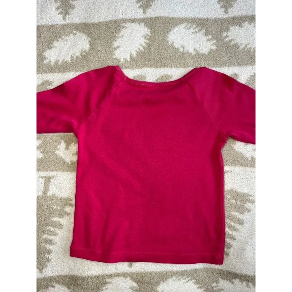 Gymboree Glam Girl Pink Graphic T-Shirt Girls Size 4 Y2K