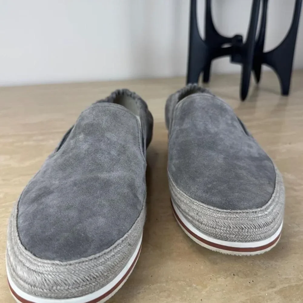 Prada Men's Grey Boat-shoes