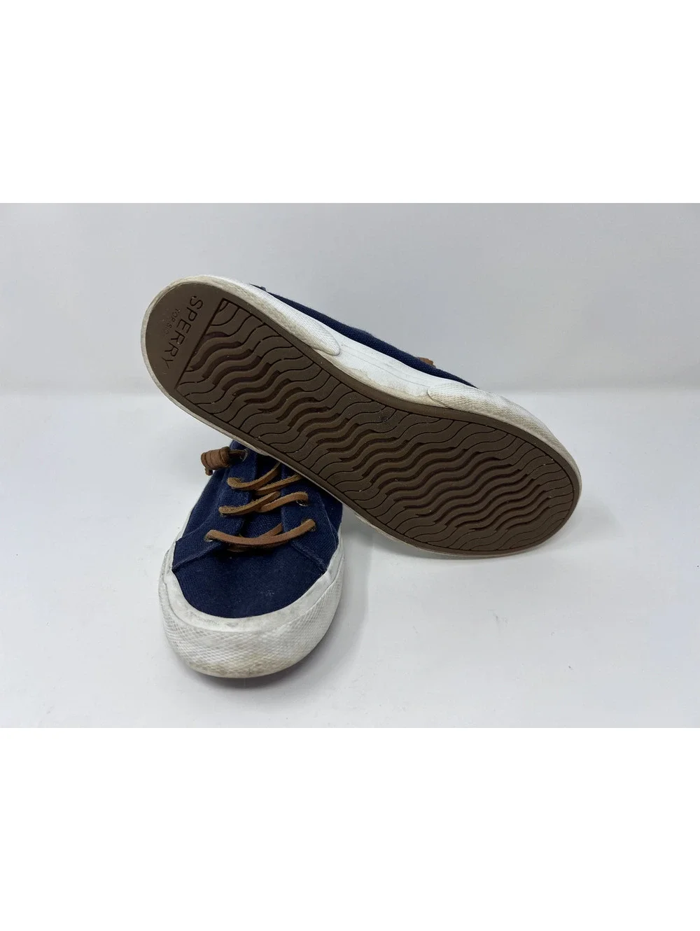 Sperry Pier Wave Women's Navy Slip On Sneakers STS 85104
