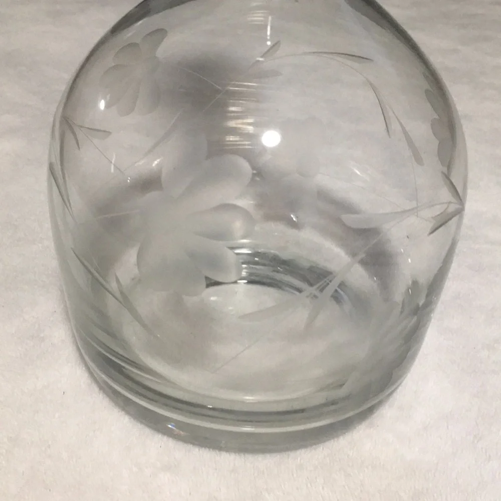 N/A floral etched