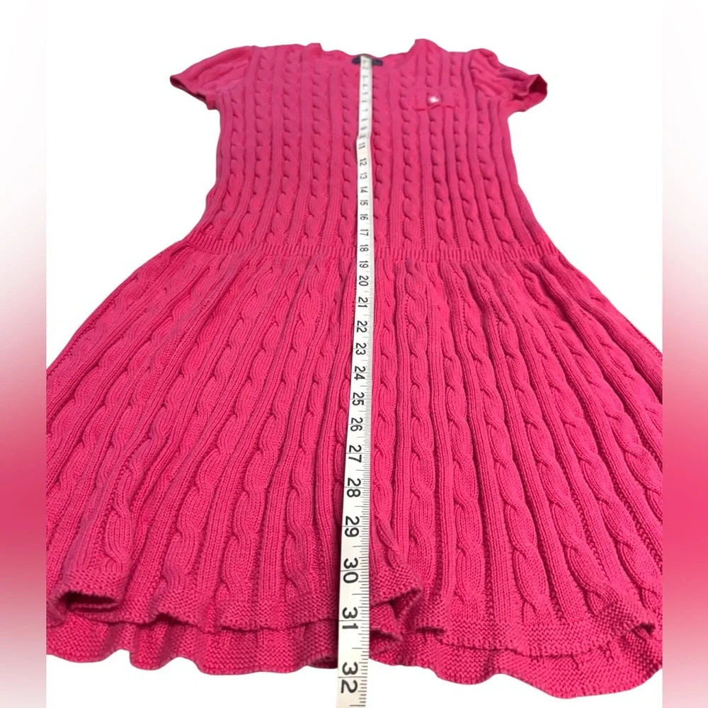 Polo Ralph Lauren Fuchsia Cable Knit Dress for Kids Size L (12-14)