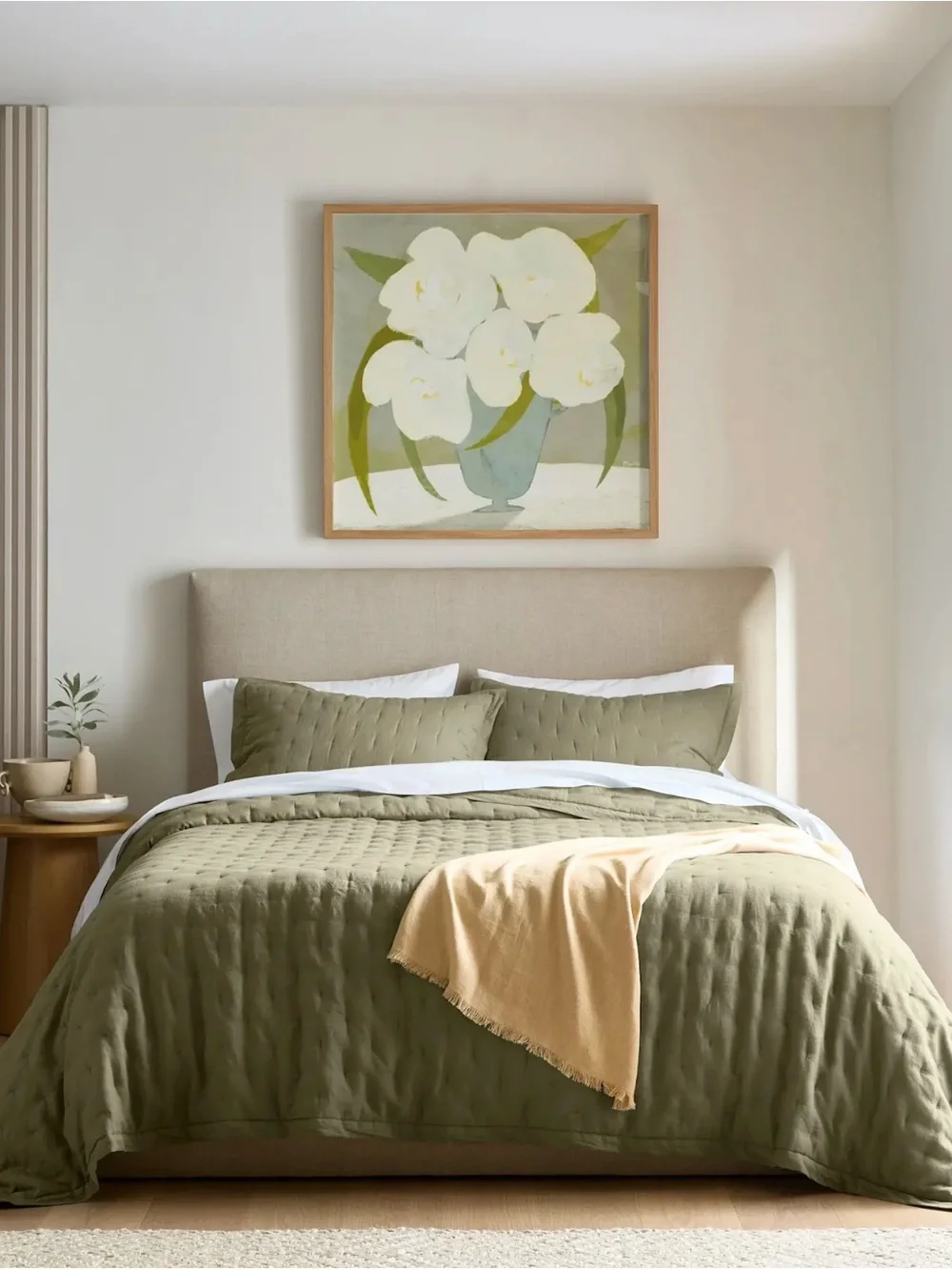 NWOT Willowleaf European Linen King/Cal King Dream Quilt Set - Retail $234