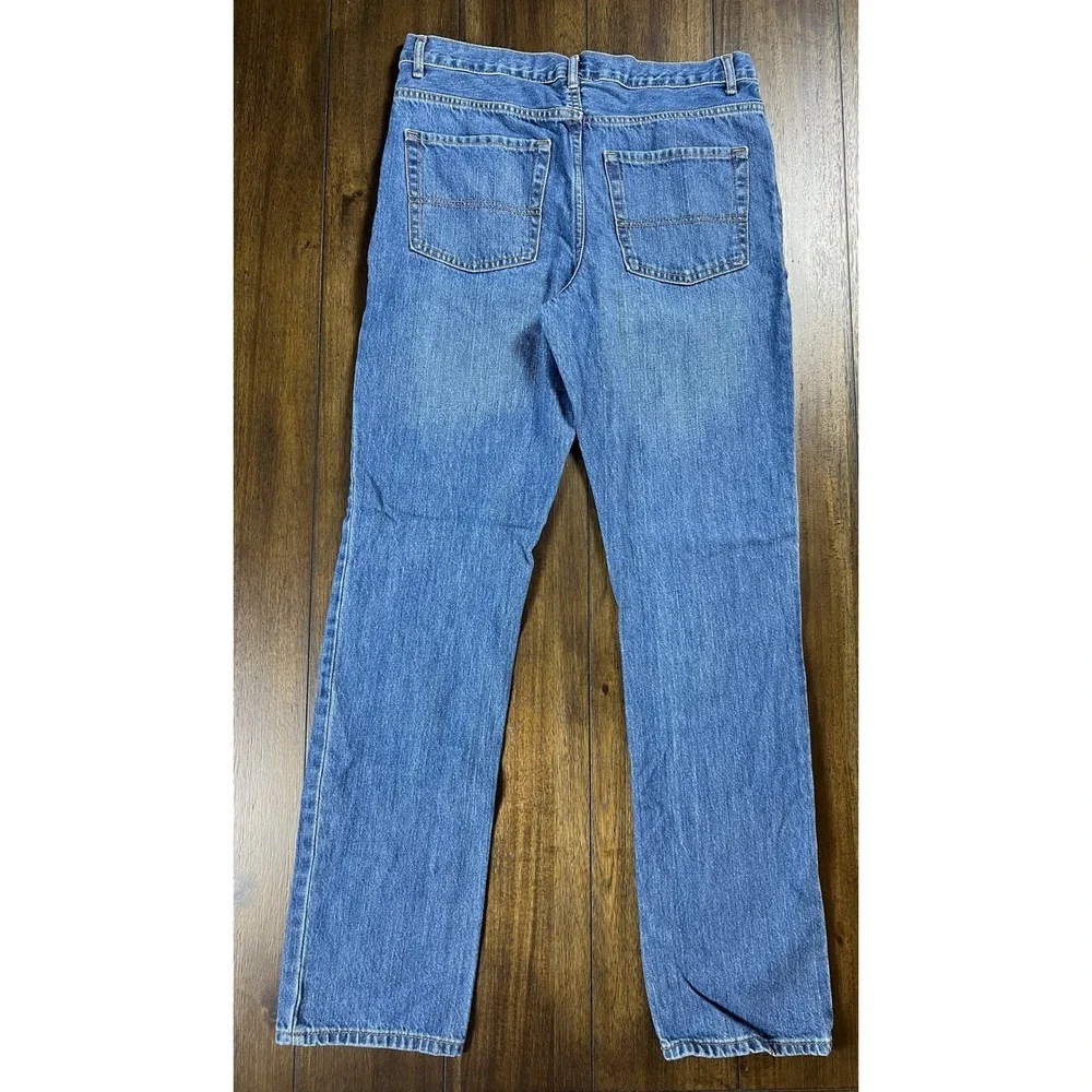 The Childrens Place Boys Straight Leg Jeans Medium Wash Blue Size 18 Cotton