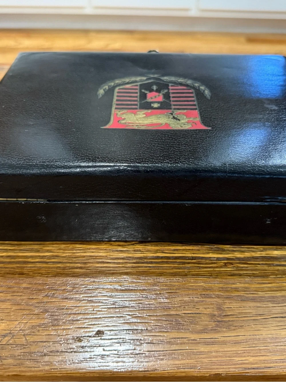 Lord Buxton Black Leather Jewelry Box Red Velvet Lined Ring Case 25+